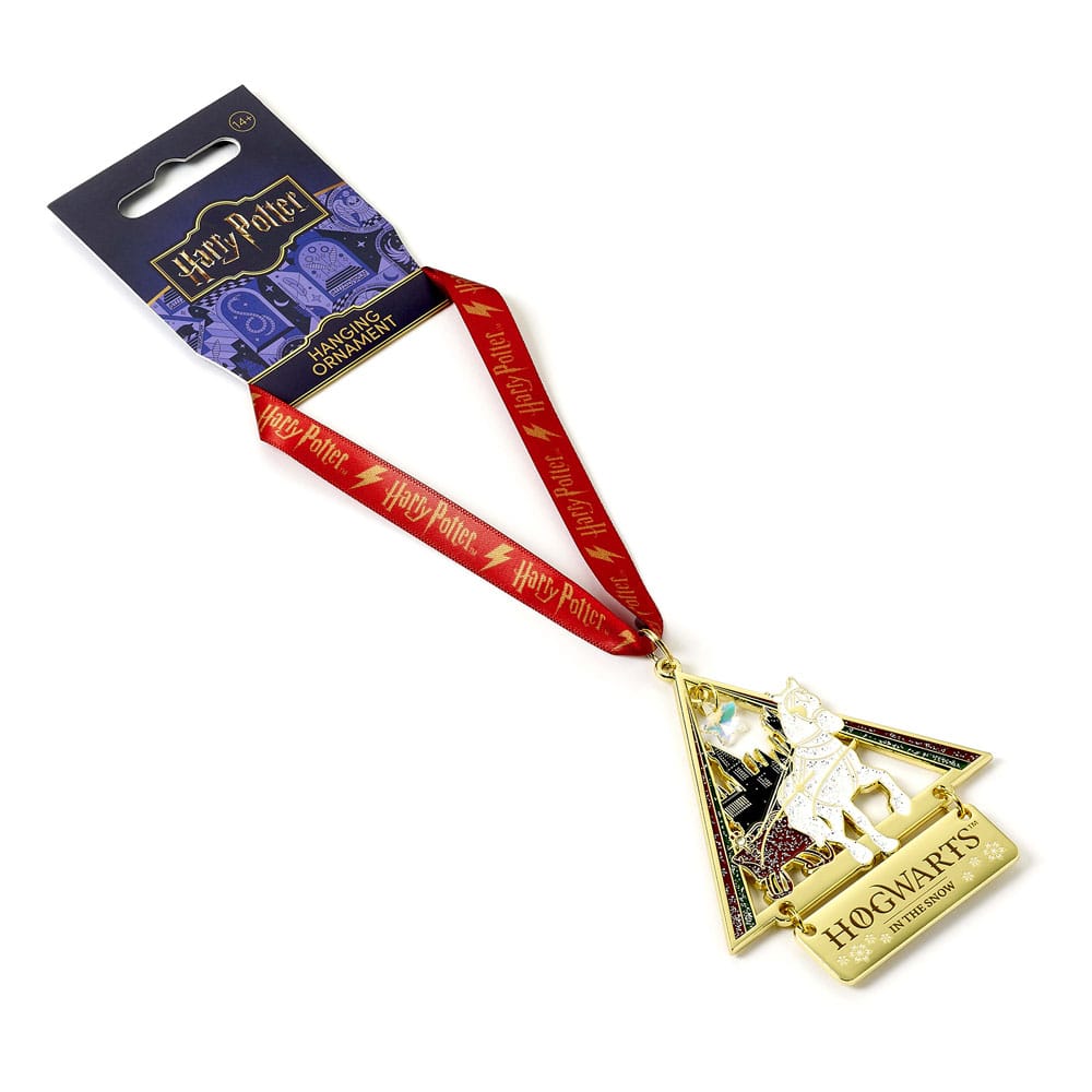 Harry Potter tree ornament Hogwarts in the Snow (Golden Tone)