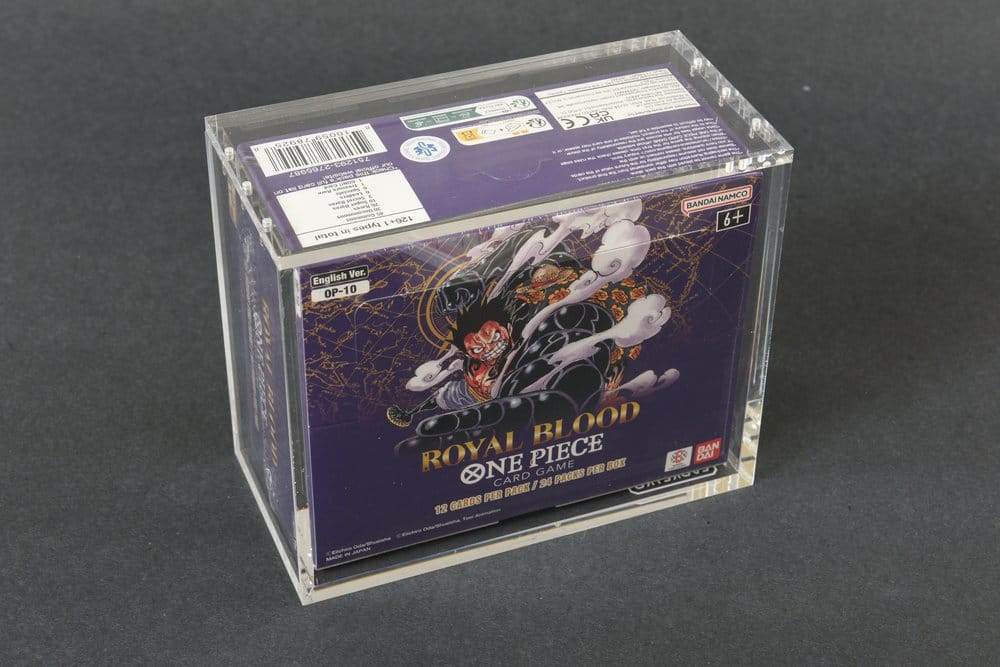 one piece booster box display case Evoretro Acrylic for Bandai TCG (En Printing:THB 222 vintage Every case meets a MTG Helper Card -