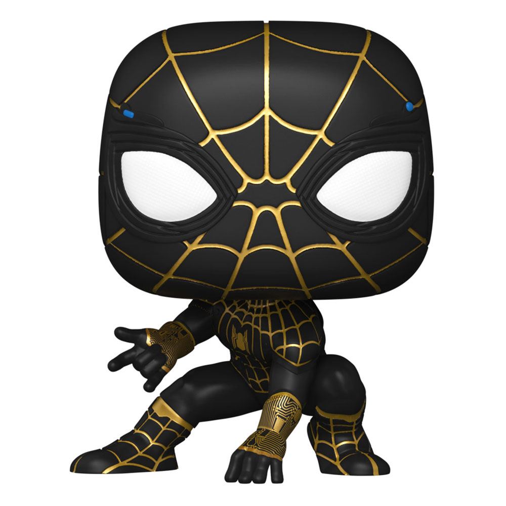 Spider-Man: No Way Home POP! Vinylfigur Spider-Man (Schwarz-Gold-Anzug) 9 cm