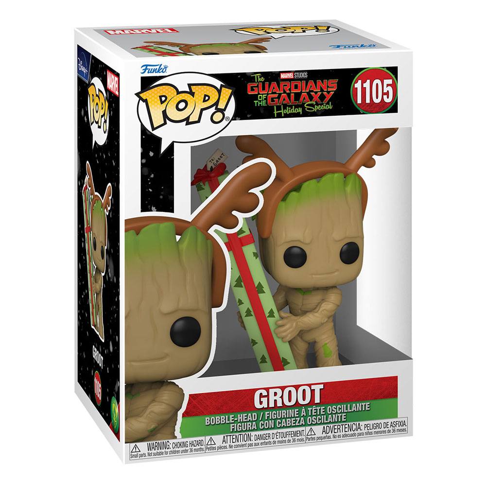 Guardians of the Galaxy Feiertags-Special POP! Helden Vinylfigur Groot 9 cm