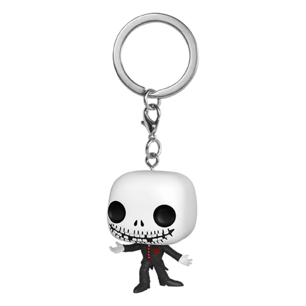 Nightmare before Christmas 30. POP! Vinyl-Schlüsselanhänger, 4 cm, formelles Jack-Display (12)