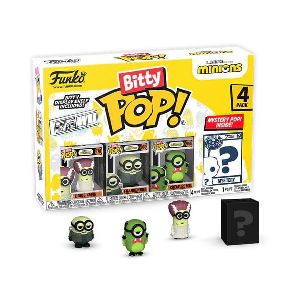 Minions Bitty POP! Vinylfigur 4er-Pack Frankenbob 2,5 cm