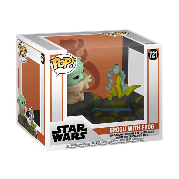 Star Wars POP! Deluxe Vinylfigur Din Grogu mit Frosch 9 cm