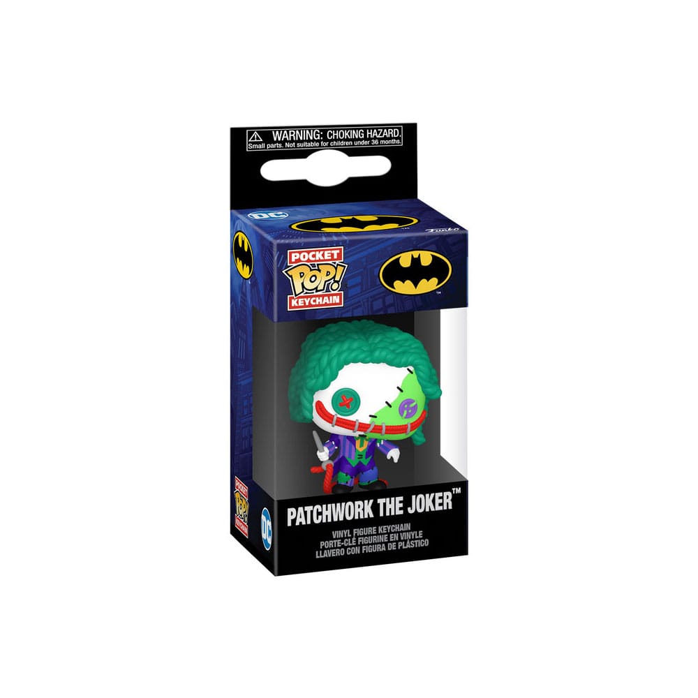 DC Patchwork POP! Vinyl-Schlüsselanhänger 4 cm Joker Display (12)