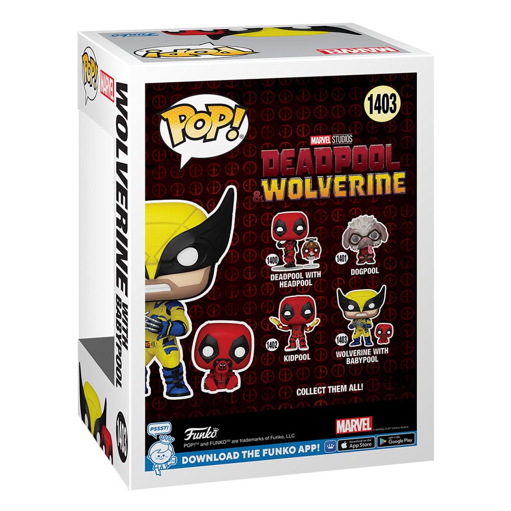 Deadpool 3 POP & Buddy! Vinylfigur Wolverine mit Babypool 9 cm