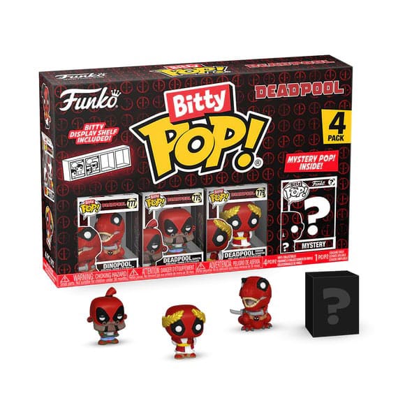 Deadpool Bitty POP! Vinylfigur 4er-Pack Dinopool 2,5 cm