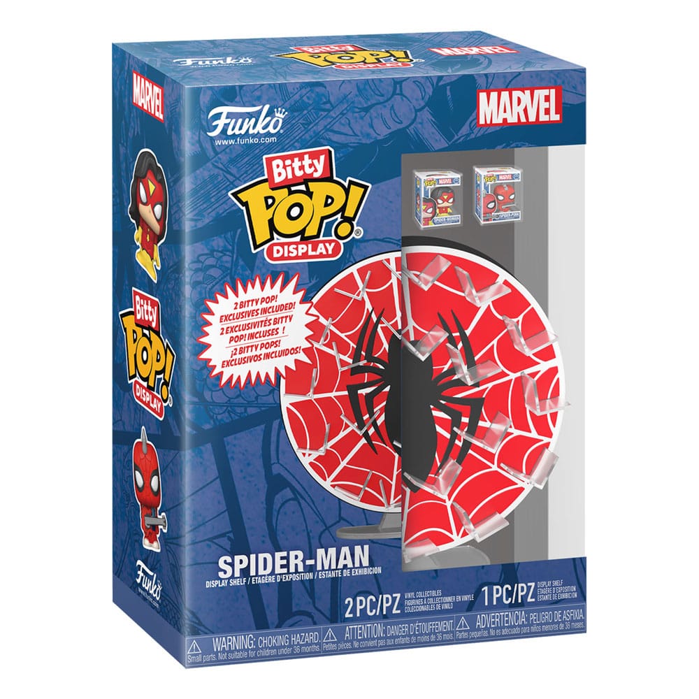 Marvel Bitty POP! Display with 2 Vinyl Figures Spider-Man Web