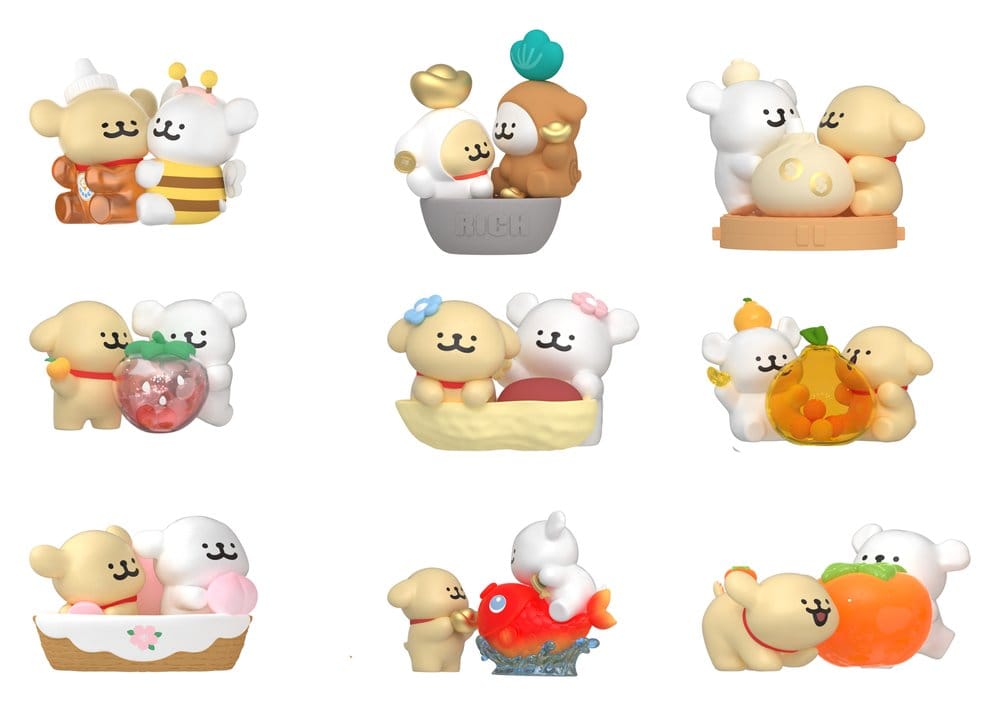 Maltese Blind Box Mini Figures Lucky Paws Series Display (8)