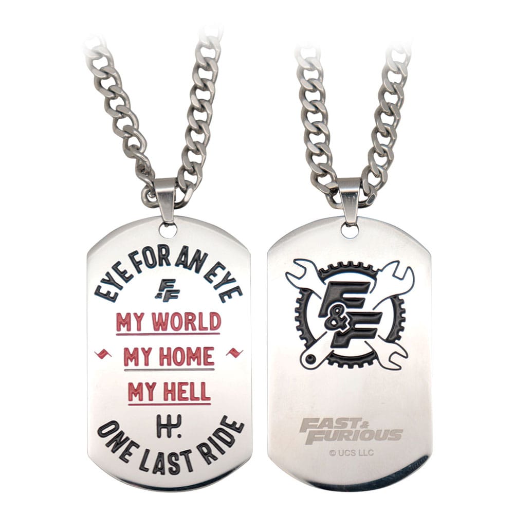 Fast & Furious Dog Tags with ball chain
