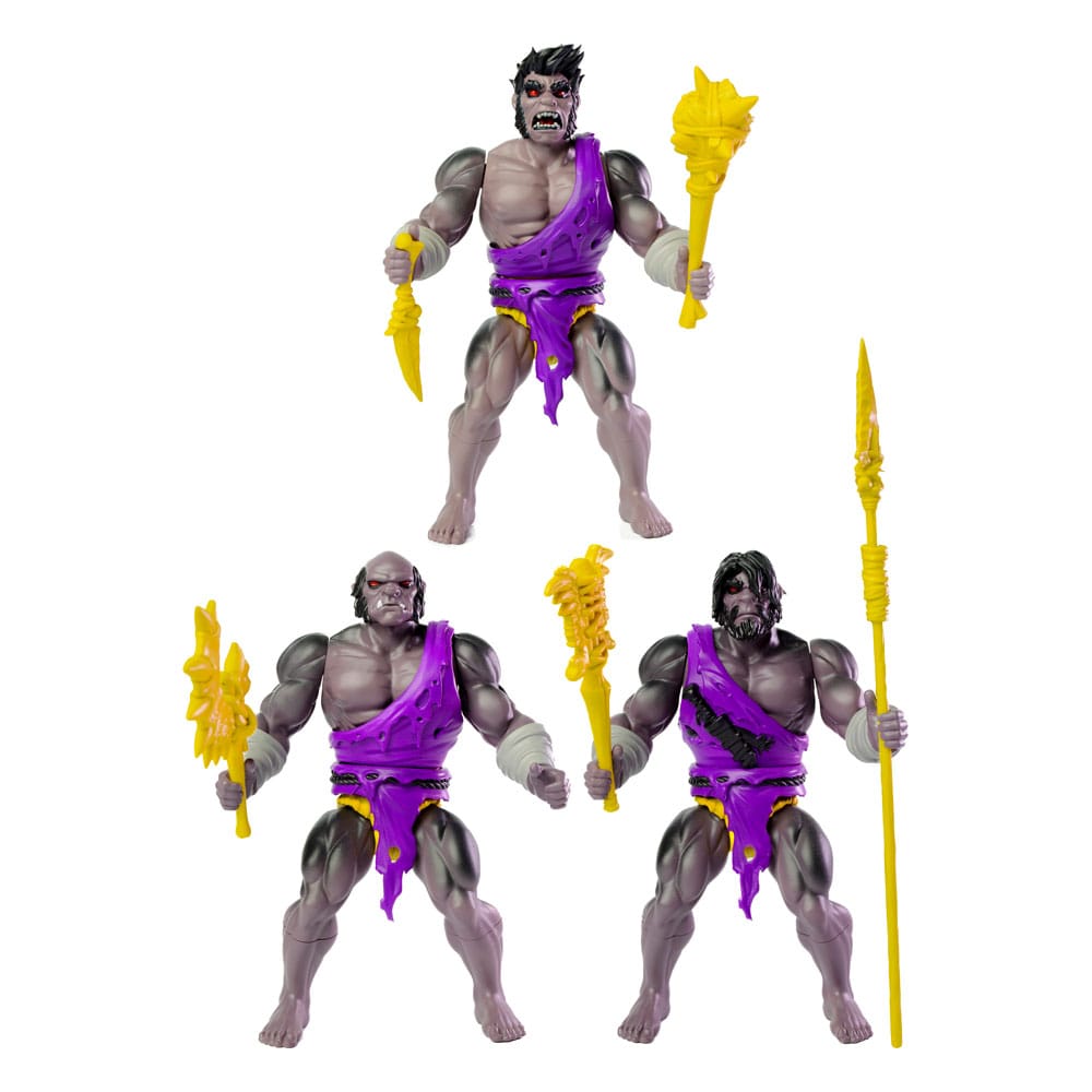Legends of Dragonore Wave 2: Dragon Hunt Actionfigur 3er-Pack Brukteror Cave Men 14 cm