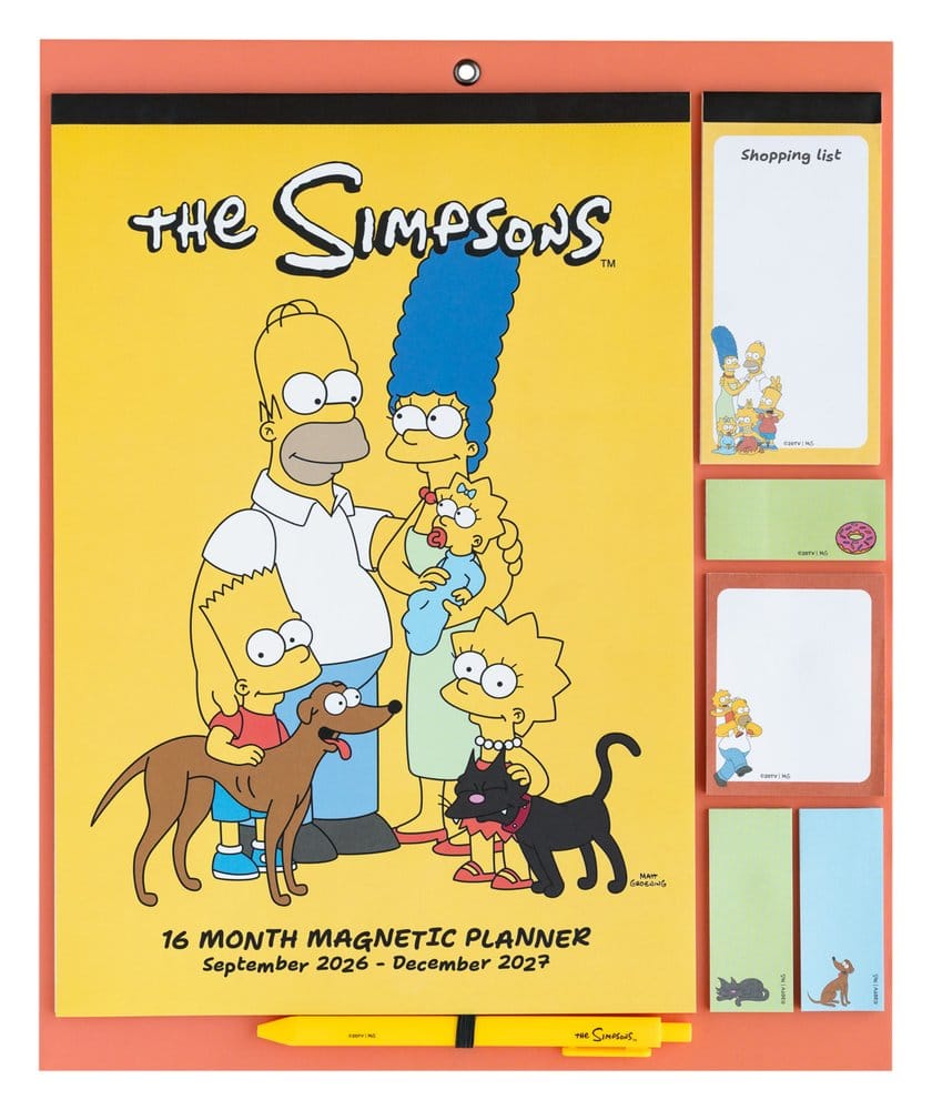 The Simpsons Magnetic Planner 2026/27 30 x 35 cm
