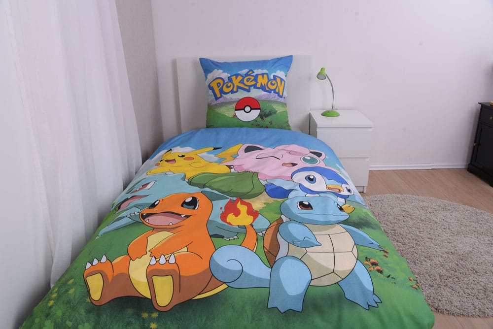 Pokemon-Bettwäsche-Set, Gruppe A, 135 x 200 cm / 80 x 80 cm