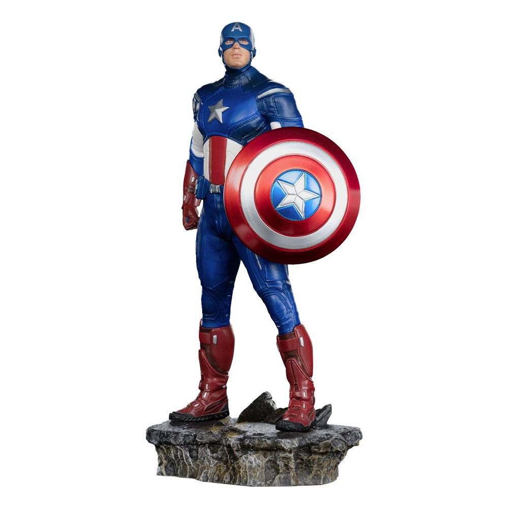 Die Infinity Saga BDS Art Scale Statue 1/10 Captain America Battle of NY 23 cm