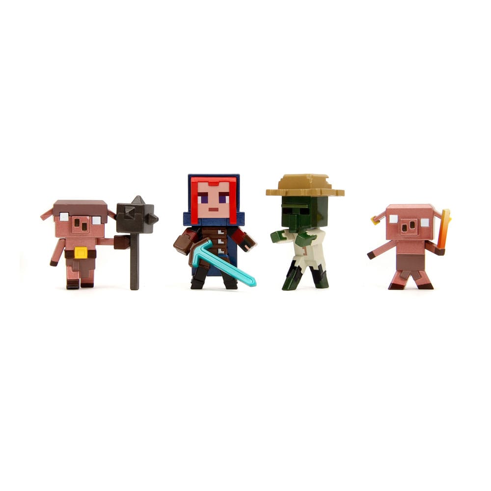 Minecraft Nano Metalfigs Diecast Minifiguren 6 cm Wave 2 Sortiment (12)