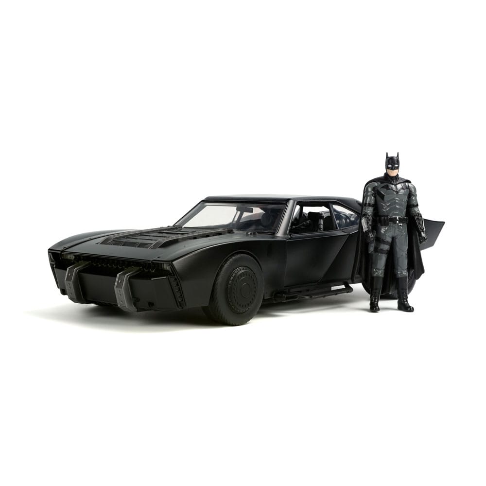 Batman 2022 Hollywood Rides Druckgussmodell 1/18 2022 Batmobil mit Figur