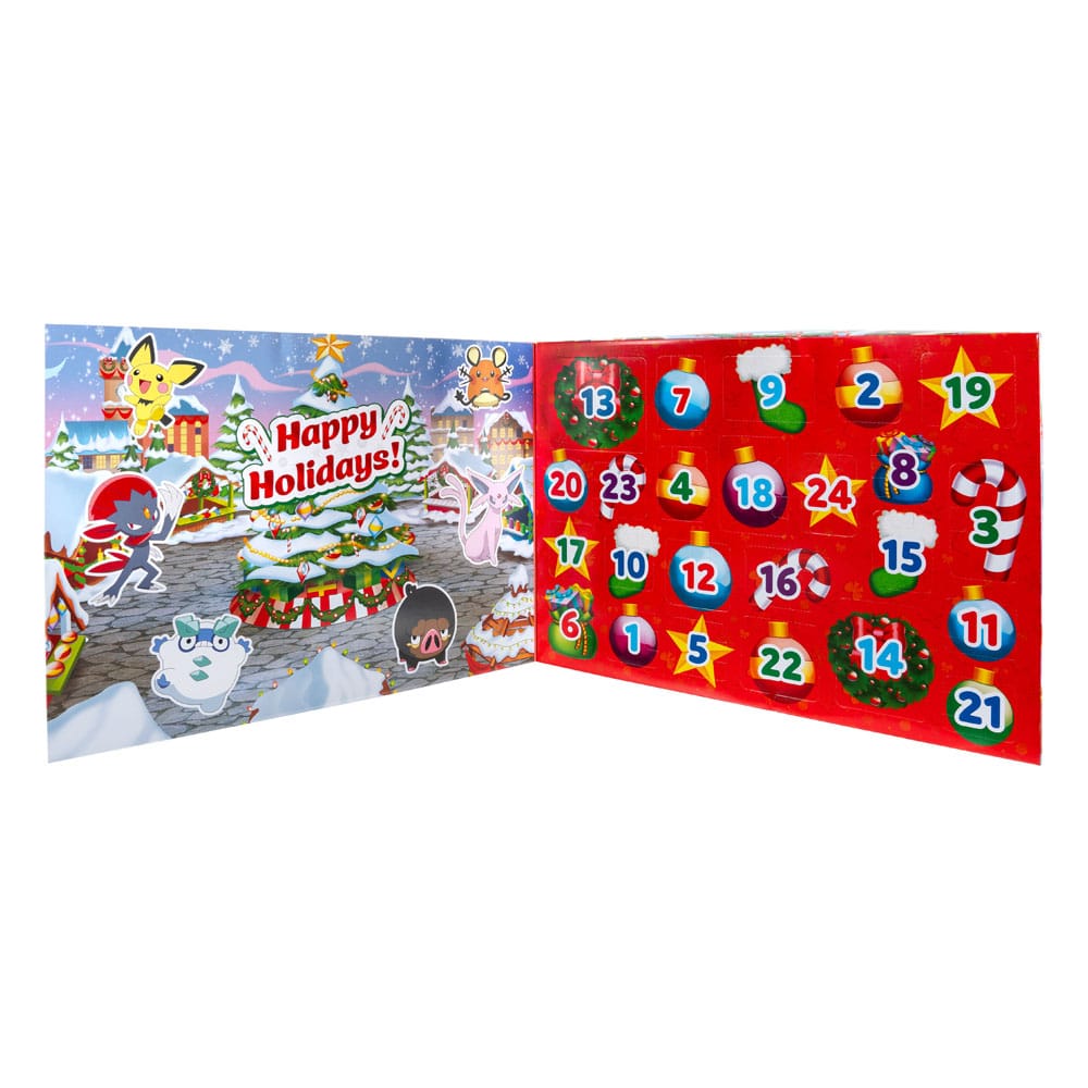 Pokémon-Kampffiguren Deluxe-Adventskalender Feiertag 2024 *Version DE/FR/NL*