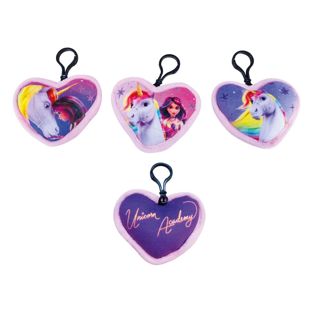 Unicorn Academy Plush Keychains Pouch Mini Cushion Assortment (12)