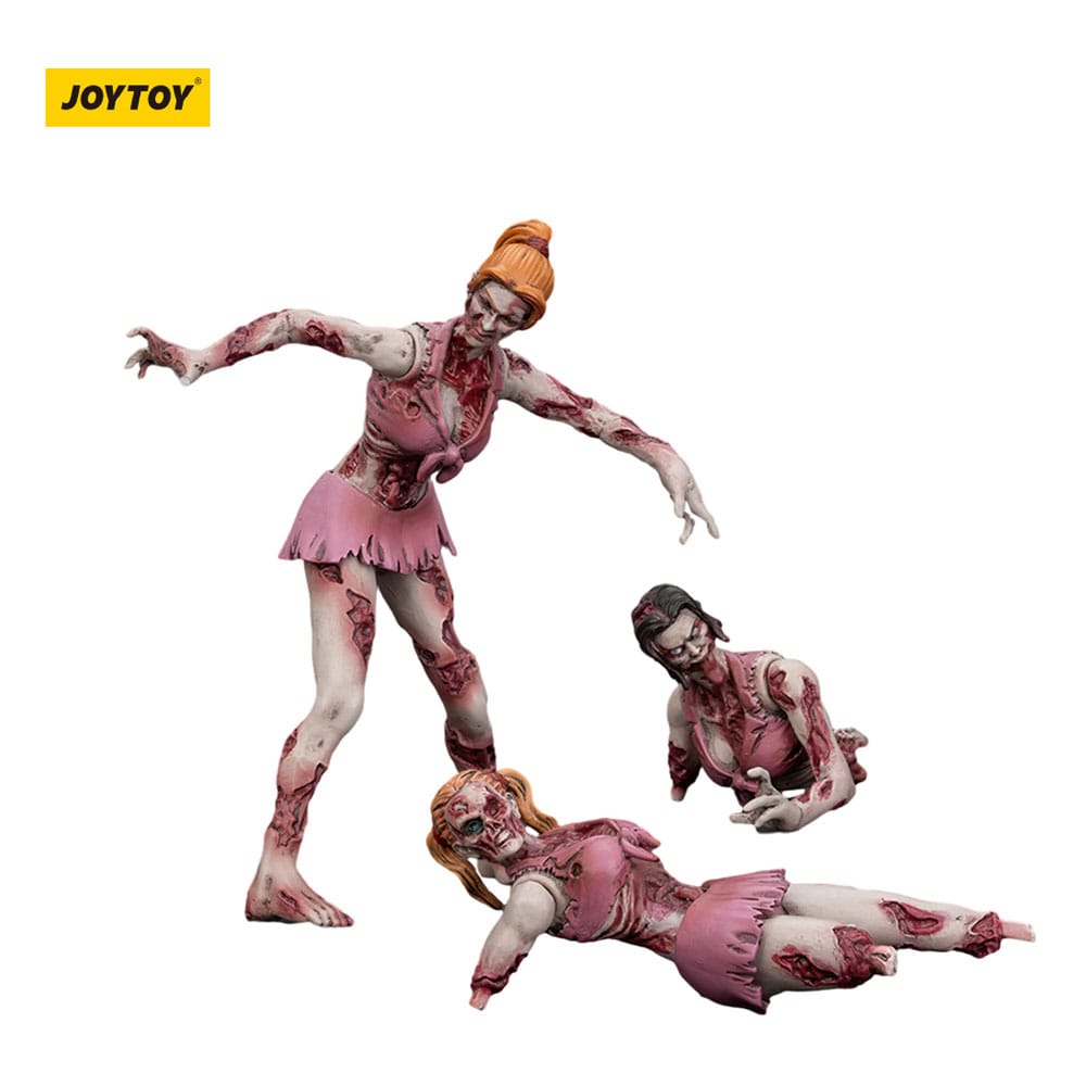 Zombie Dark Source Action Figures 3-Pack Cheer Leaders 8 cm