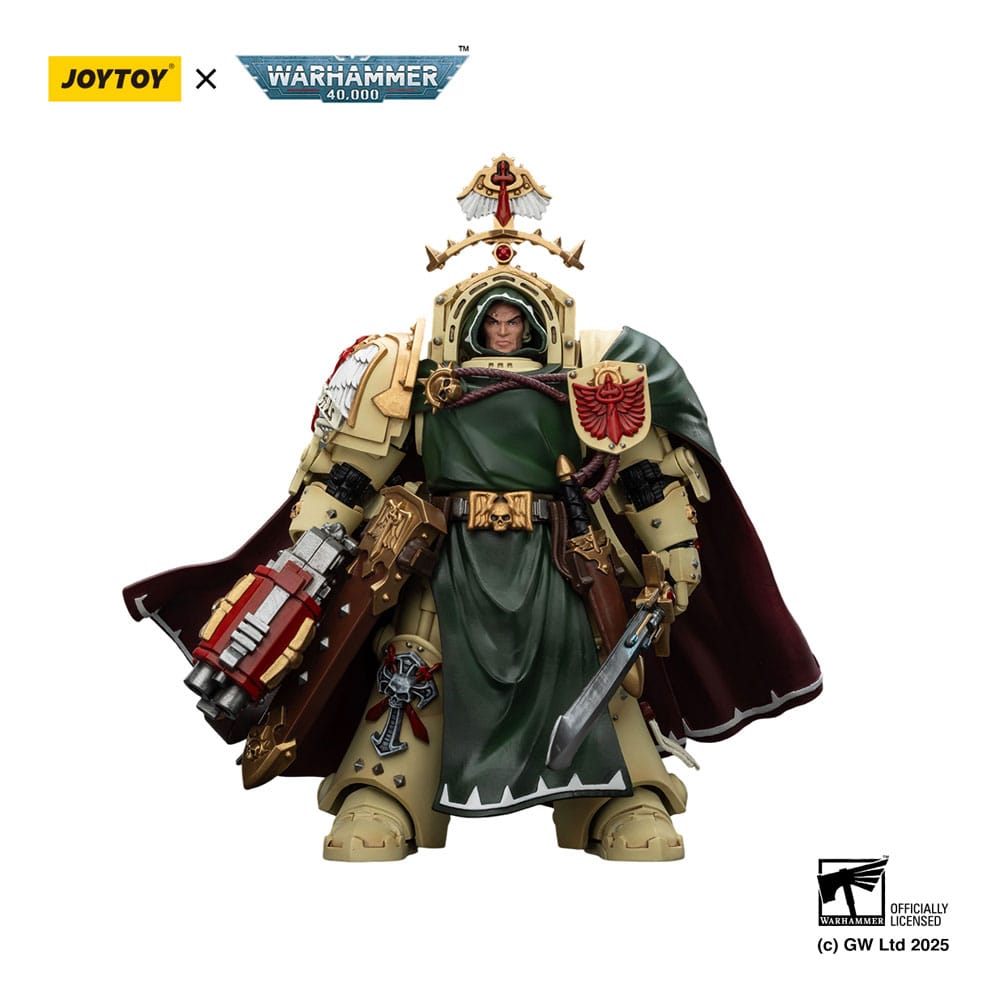 Warhammer 40,000: Dark Angels Action Figure Belial Grand Master of The Deathwing With the Sword of Silence and Storm Bolter 14 cm