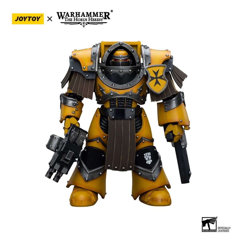 Warhammer The Horus Heresy Actionfigur 1/18 Imperial Fists Legion Cataphractii Terminator Squad Legion Cataphractii mit Chainfist 12 cm