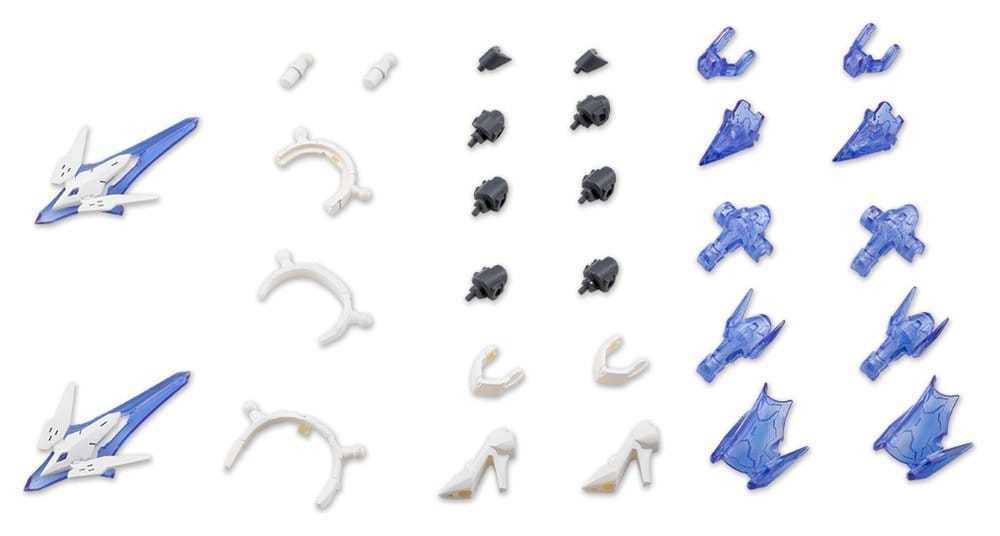 Kotobukiya M.S.G. Model Kit Accessory Set Mecha Supply 34 Holonic Headdress & Holonic High Heels White Ver.