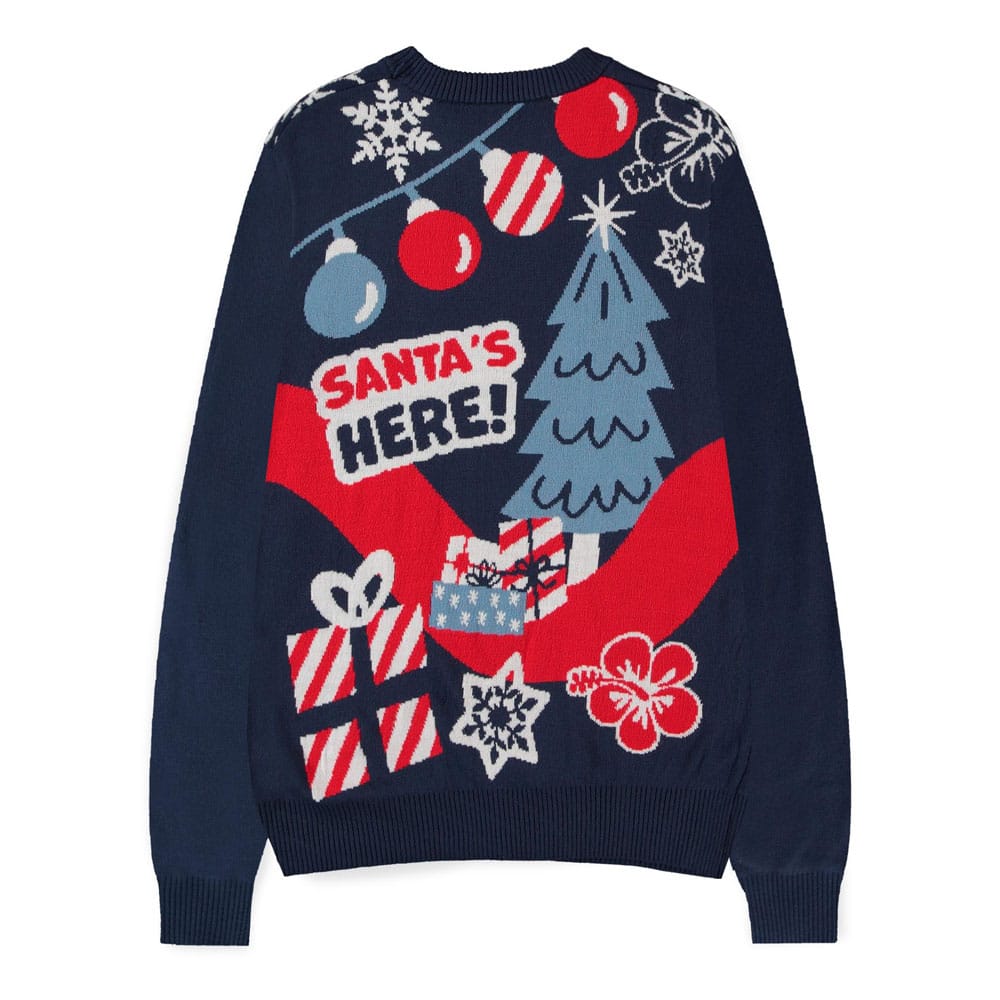 Lilo & Stitch Sweater Stitch Santa (Christmas Jumper) Size S