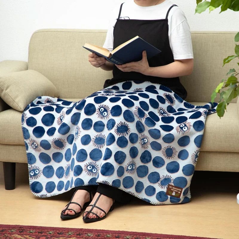 Mein Nachbar Totoro Kuvertüre Polar Moirée Ruß Sprite Silhouette 70 x 100 cm