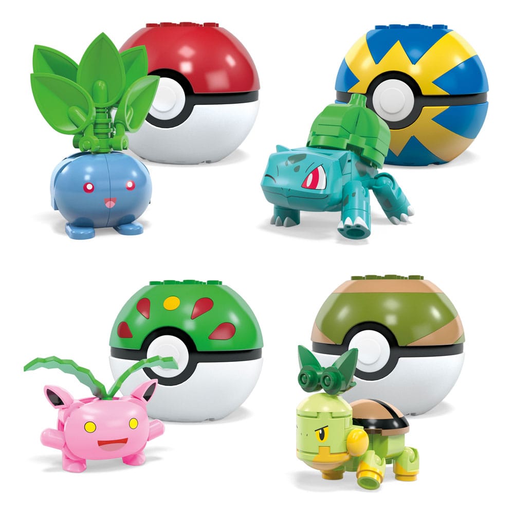 Pokémon MEGA-Bauset, Gras-Trainer, Teambuilding-Spielzeugset