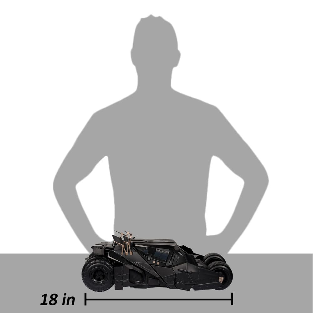 DC Multiverse Vehicle Tumbler mit Lucuis Fox (The Dark Knight) (Gold Label)