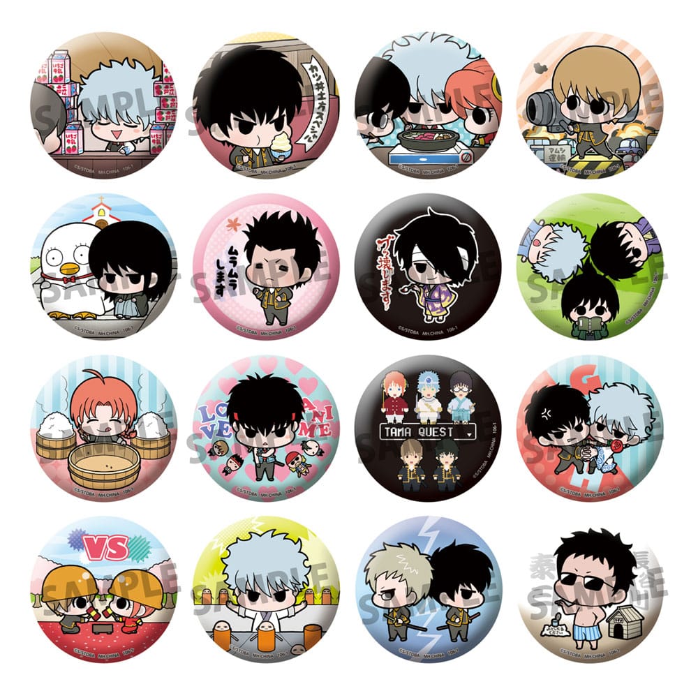 Gintama Enamel Pins Famous Scene Ver. 5 cm Assortment (16)