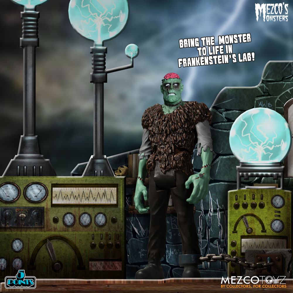 Mezco's Monsters 5 Points Actionfiguren Tower of Fear Deluxe Set 9 cm