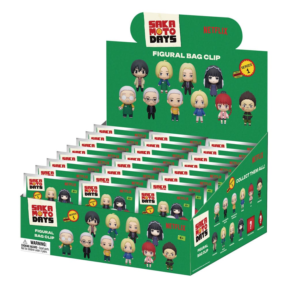 Sakamoto Days 3D PVC Bag Clips Series 1 Display (24)