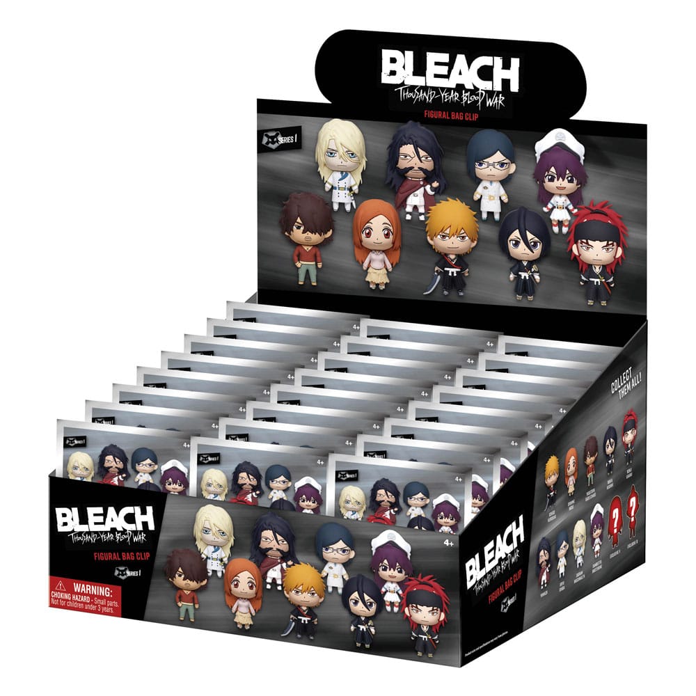 Bleach Thousand-Year Blood War 3D Foam Bag Clips Series 1 Display (24)