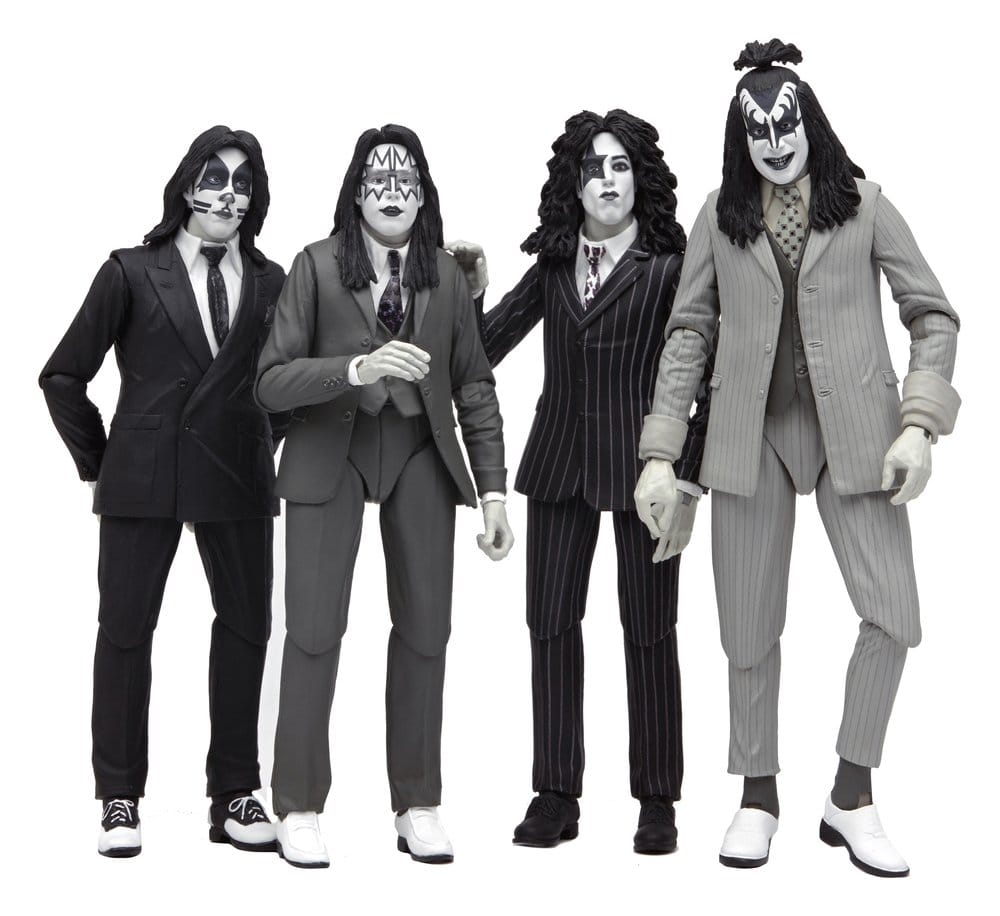 KISS Action Figures 4-Pack Dressed to Kill Album Cover 18 cm