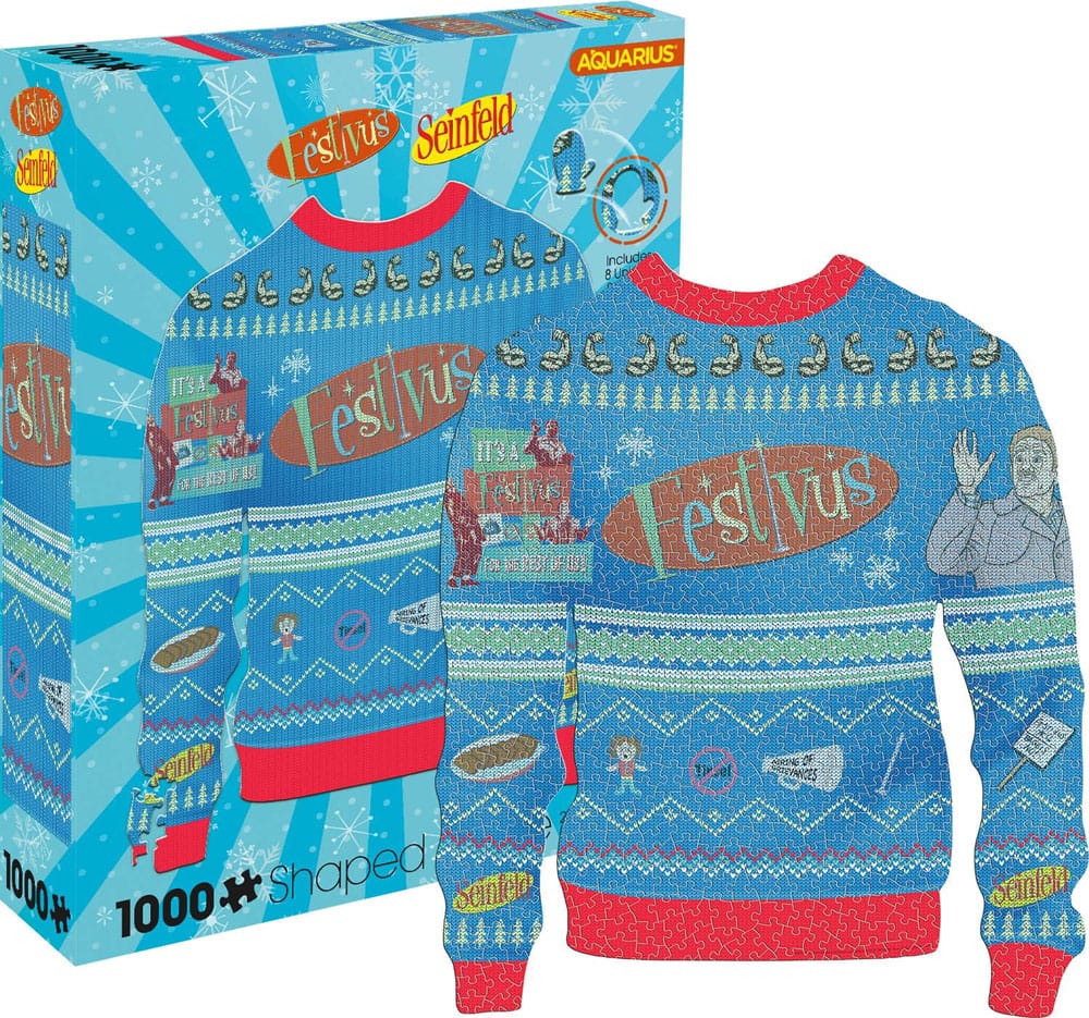 Seinfeld: Festivus Ugly Christmas Sweater-förmiges 1000-teiliges Puzzle