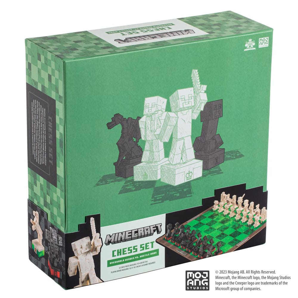 Minecraft-Schachspiel Overworld Heroes vs. feindliche Mobs