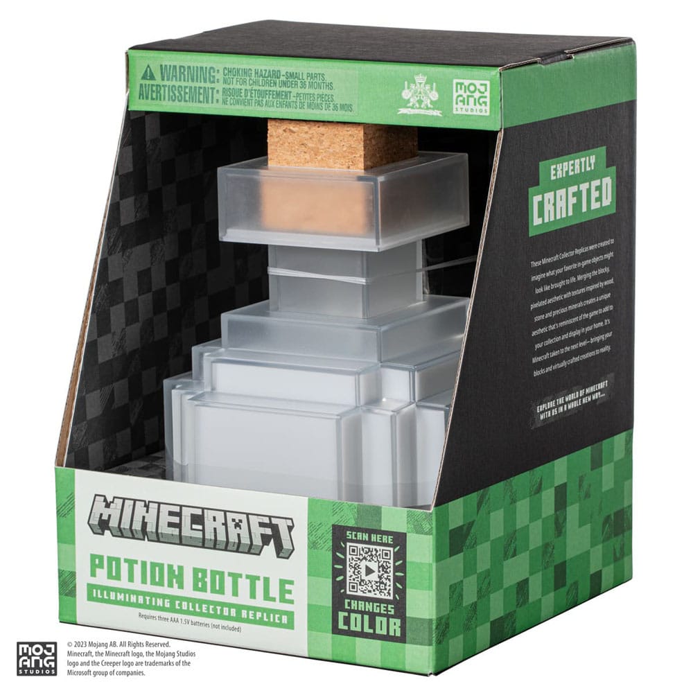 Minecraft-Nachbildung der Leuchttrank-Flasche, 16 cm