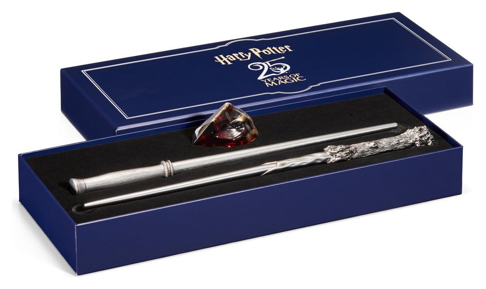 Harry Potter Celebration Wand Harry Potter 25th Anniversary Wands and Sorcerer's Stone Set