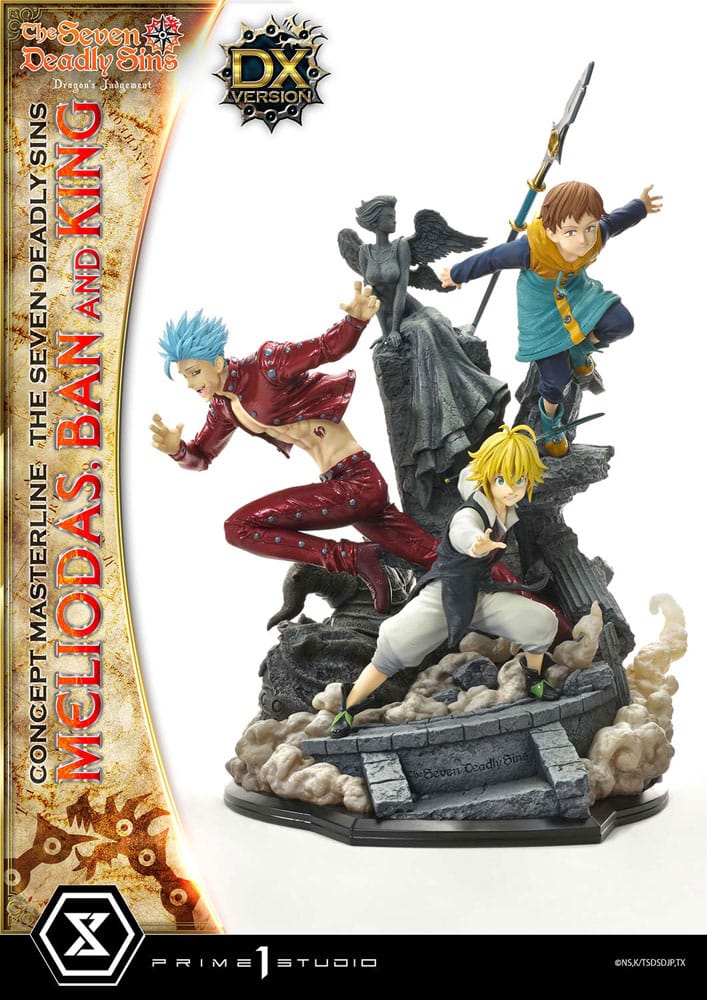 Seven Deadly Sins Concept Masterline Series Statue Meliodas, Ban und King Deluxe Version 55 cm