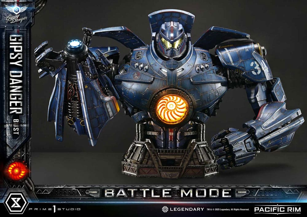 Pacific Rim Life Size Bust 1/1 Gipsy Danger Battle Mode 75 cm