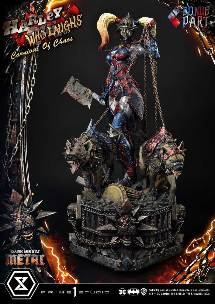 Dark Nights: Metal Museum Masterline Series Statue 1/3 Harley Quinn Who Laughs Concept Design von Caelos D`anda Deluxe Bonusversion 78 cm