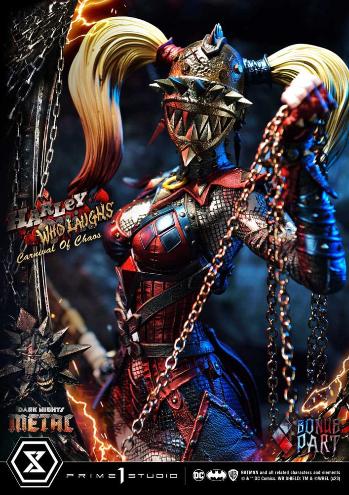 Dark Nights: Metal Museum Masterline Series Statue 1/3 Harley Quinn Who Laughs Concept Design von Caelos D`anda Deluxe Bonusversion 78 cm