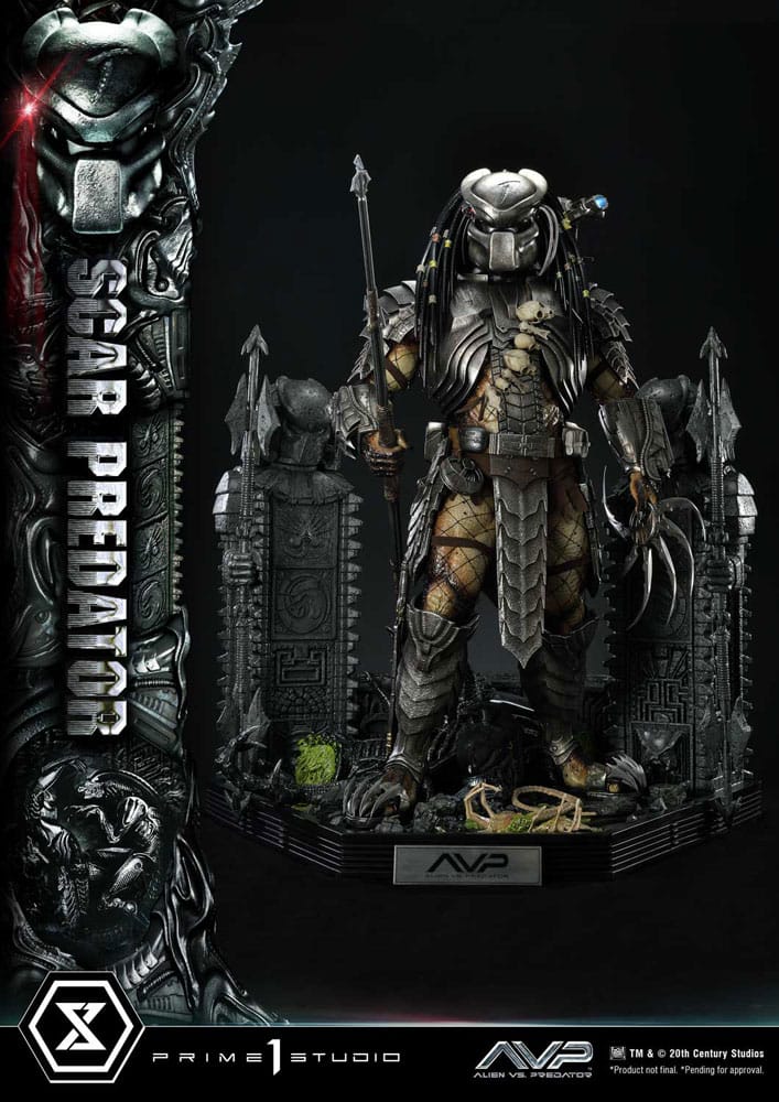 Der Außerirdische vs. Predator Museum Masterline Series Statue 1/3 Scar Predator 93 cm