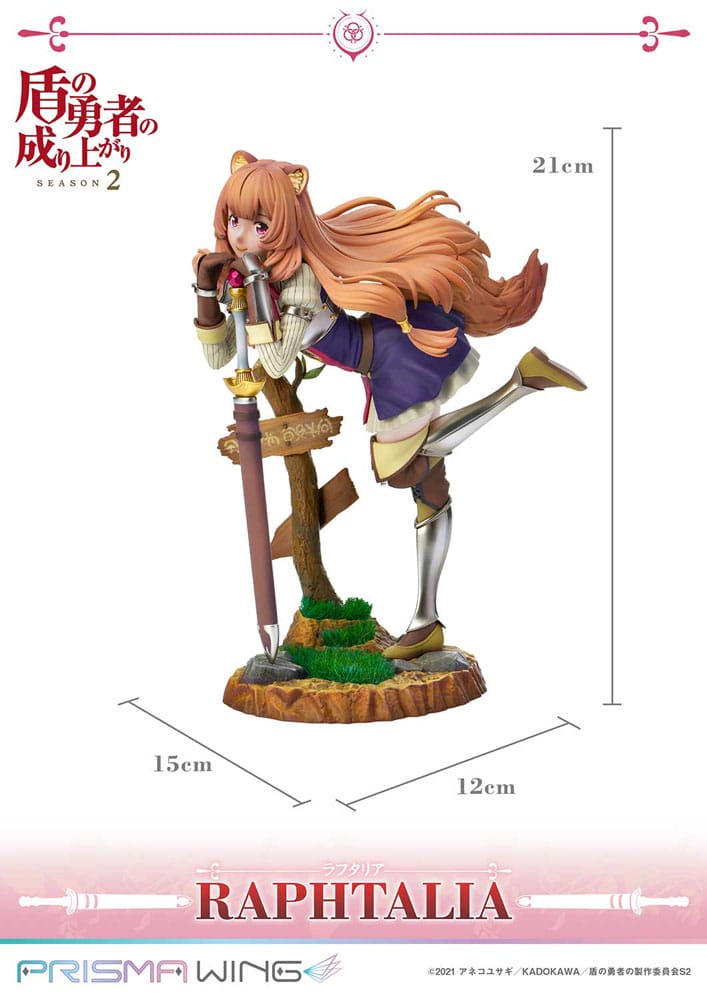 The Rising of the Shield Hero Staffel 2 Prisma Wing PVC Statue 1/7 Raphtalia 21 cm