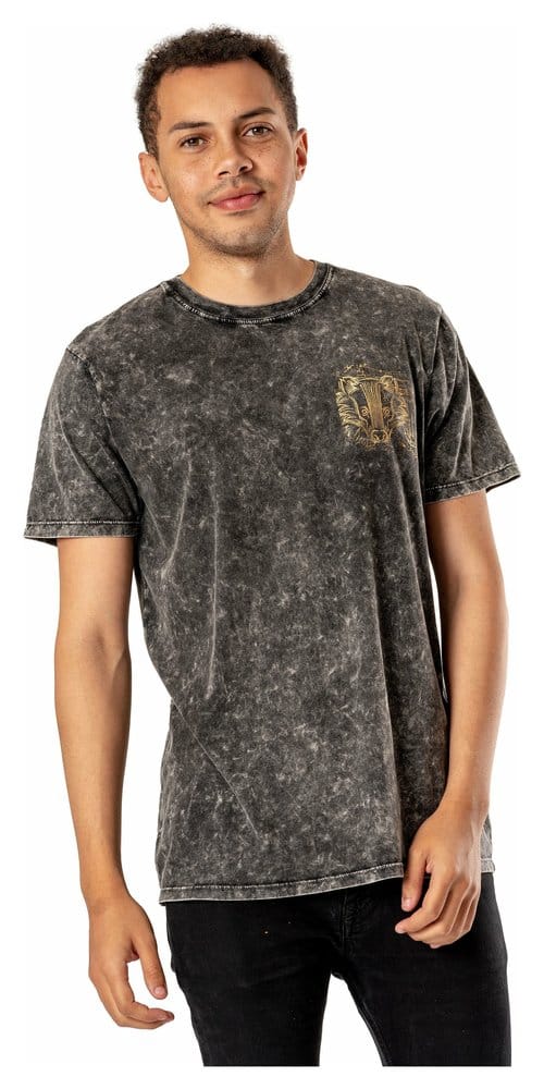 Harry Potter T-Shirt Hufflepuff Acid Wash Size M