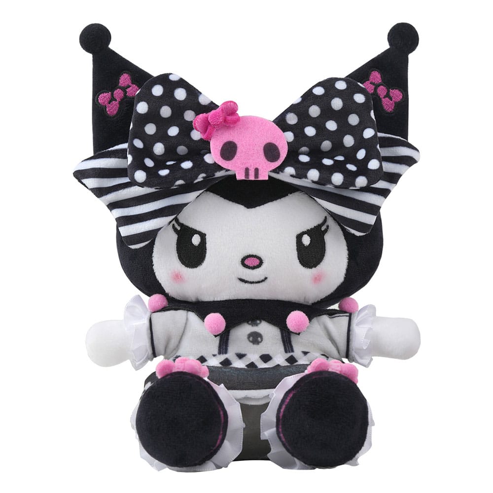 Sanrio Pink Black Party Series Plush Figure Kuromi 17 cm