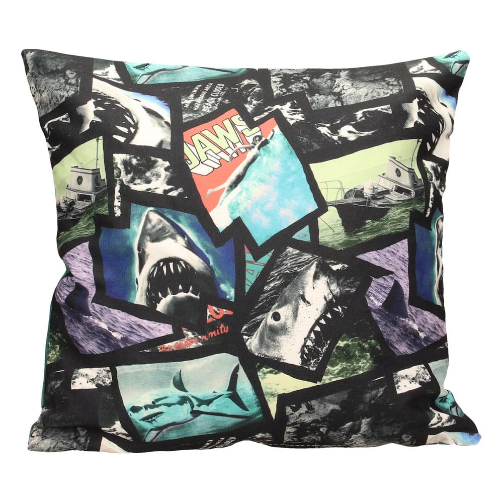 Jaws Kissen Poster Collage 45 cm