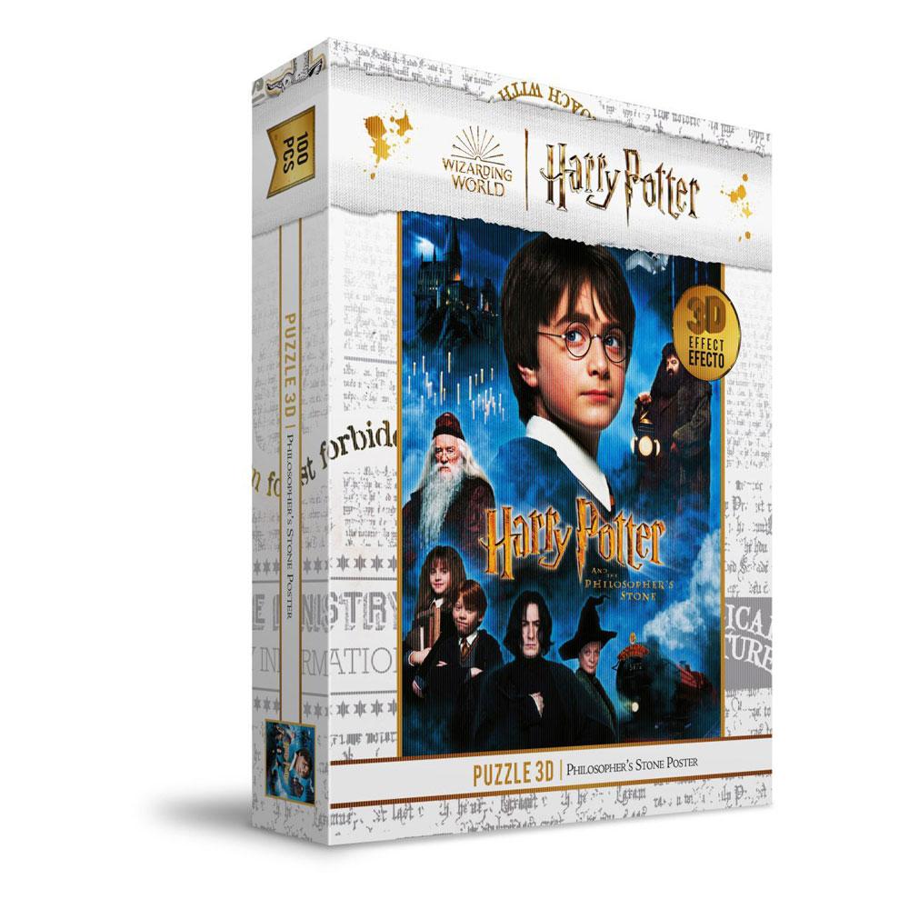 Harry Potter Puzzle mit 3D-Effekt Stein der Weisen Poster (100 Teile)