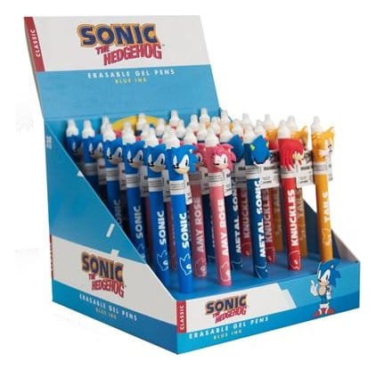 Sonic - The Hedgehog Erasable Gel Pen Characters Display (30)