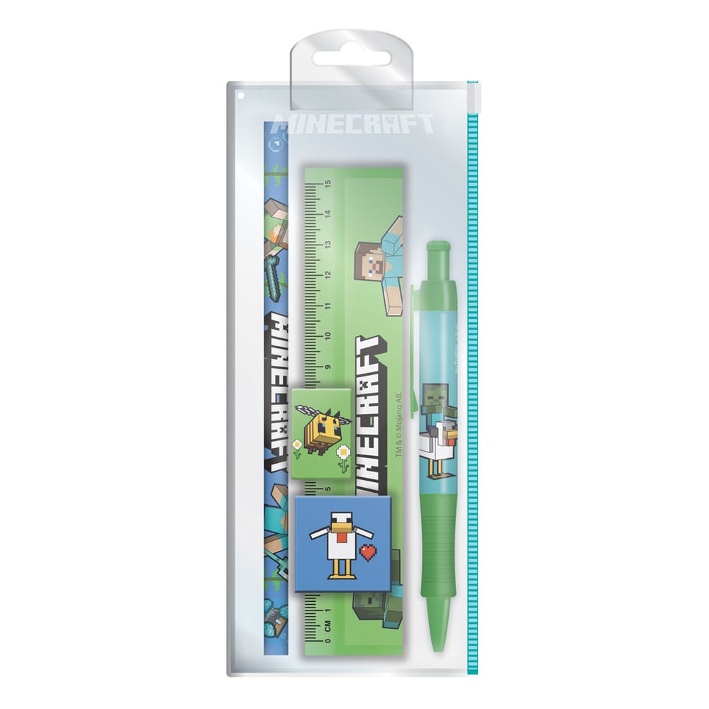 5-teiliges Minecraft-Briefpapierset